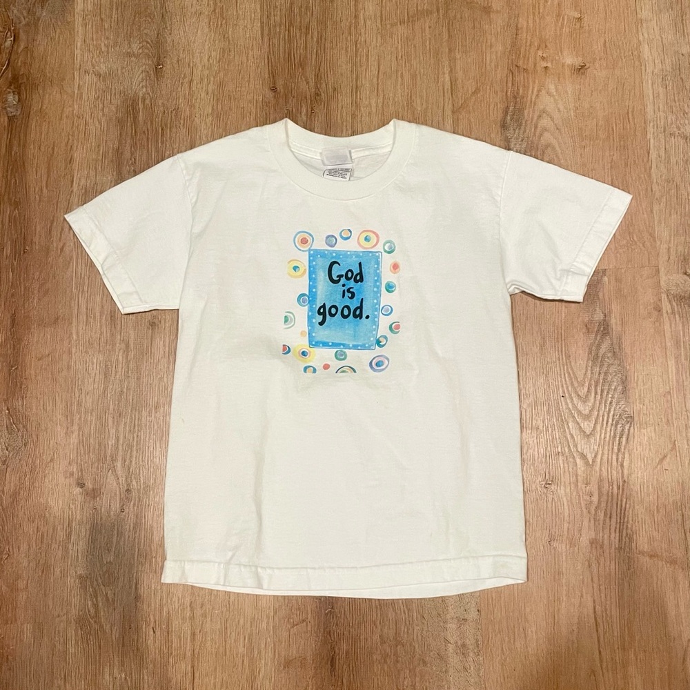 Youth tshirt with inspirational message.